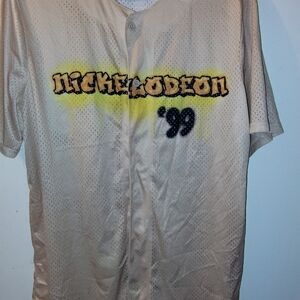 Nickelodeon Beige and Yellow Mesh Shirt